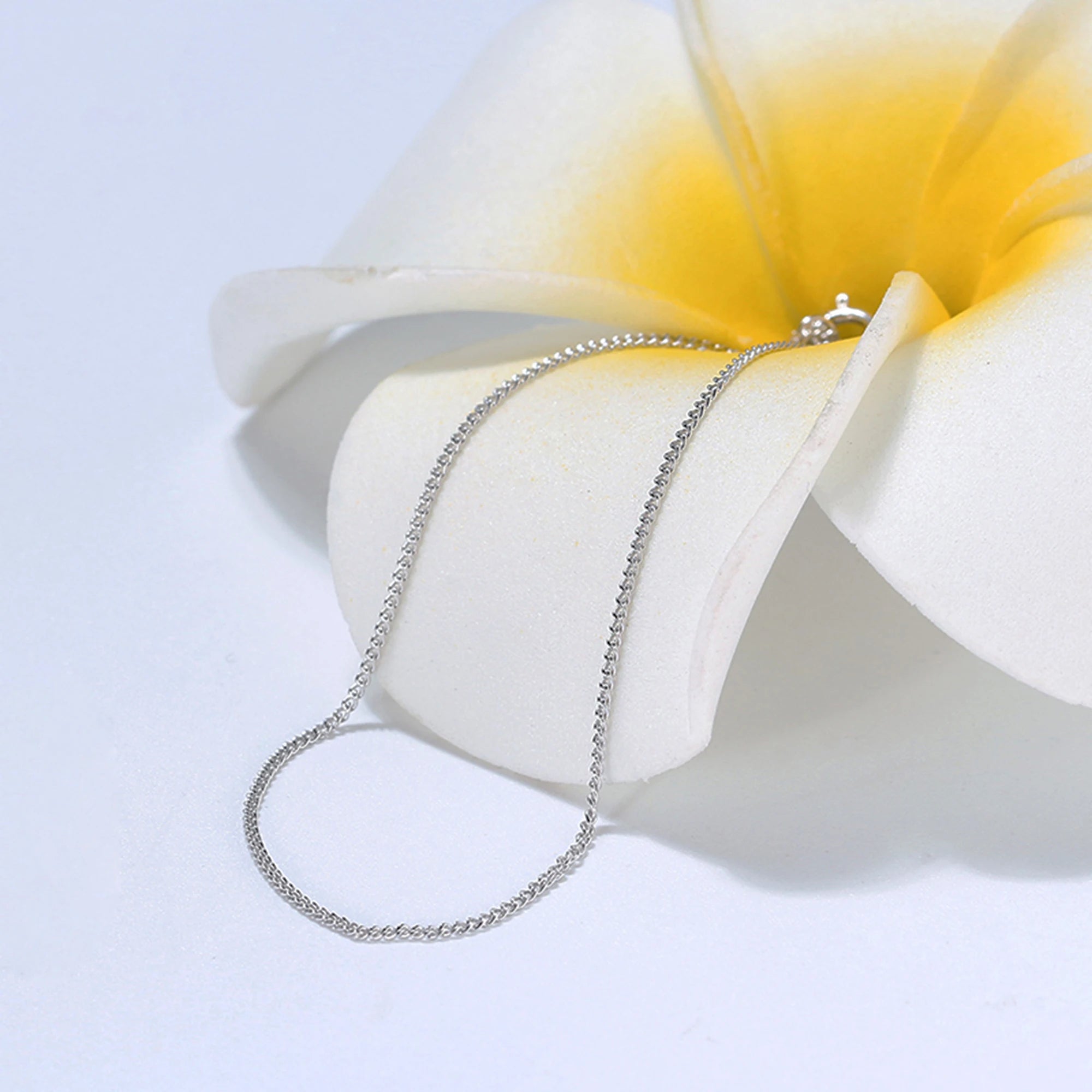 Effie Queen 100 % 925 Sterling Silber italienische 1,2 mm Chopin-Kette für Damen, modisch, 40–60 cm, Basic-Halskette, Schmuck SC53