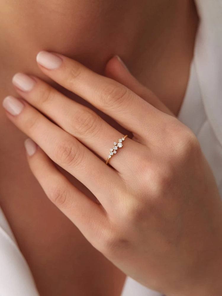 925 Sterling Silber Moissanit Ring Eheringe