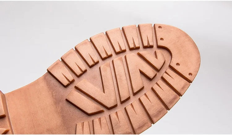 Britische Retro Leder Slipper