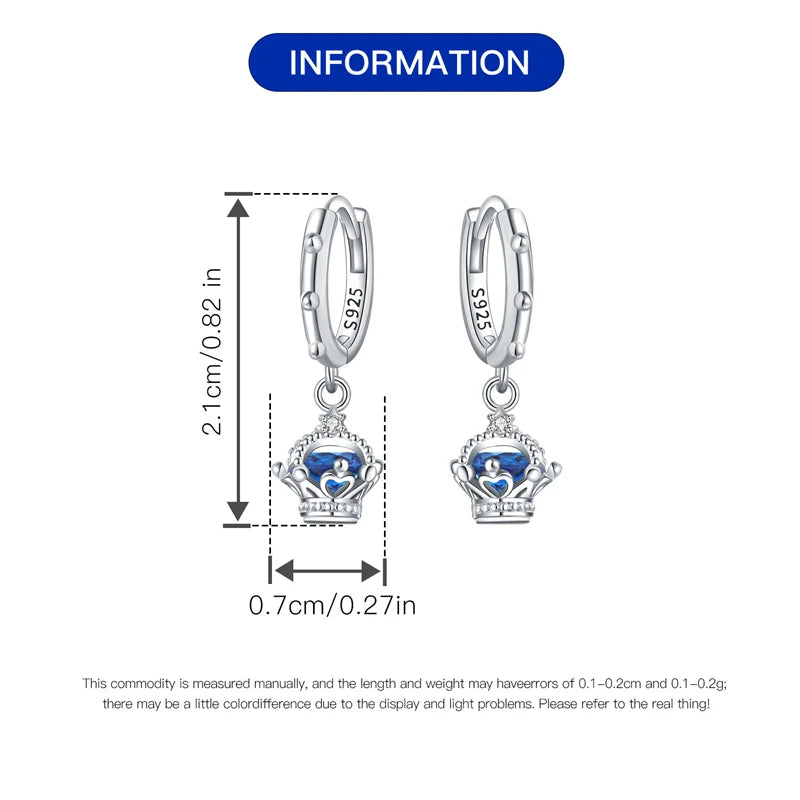 925er-Sterlingsilber, ein Paar farbige Herz-Ohrringe, passend für Original-Charms, Creolen für Frauen und Mädchen, Ohrstecker, edler Schmuck