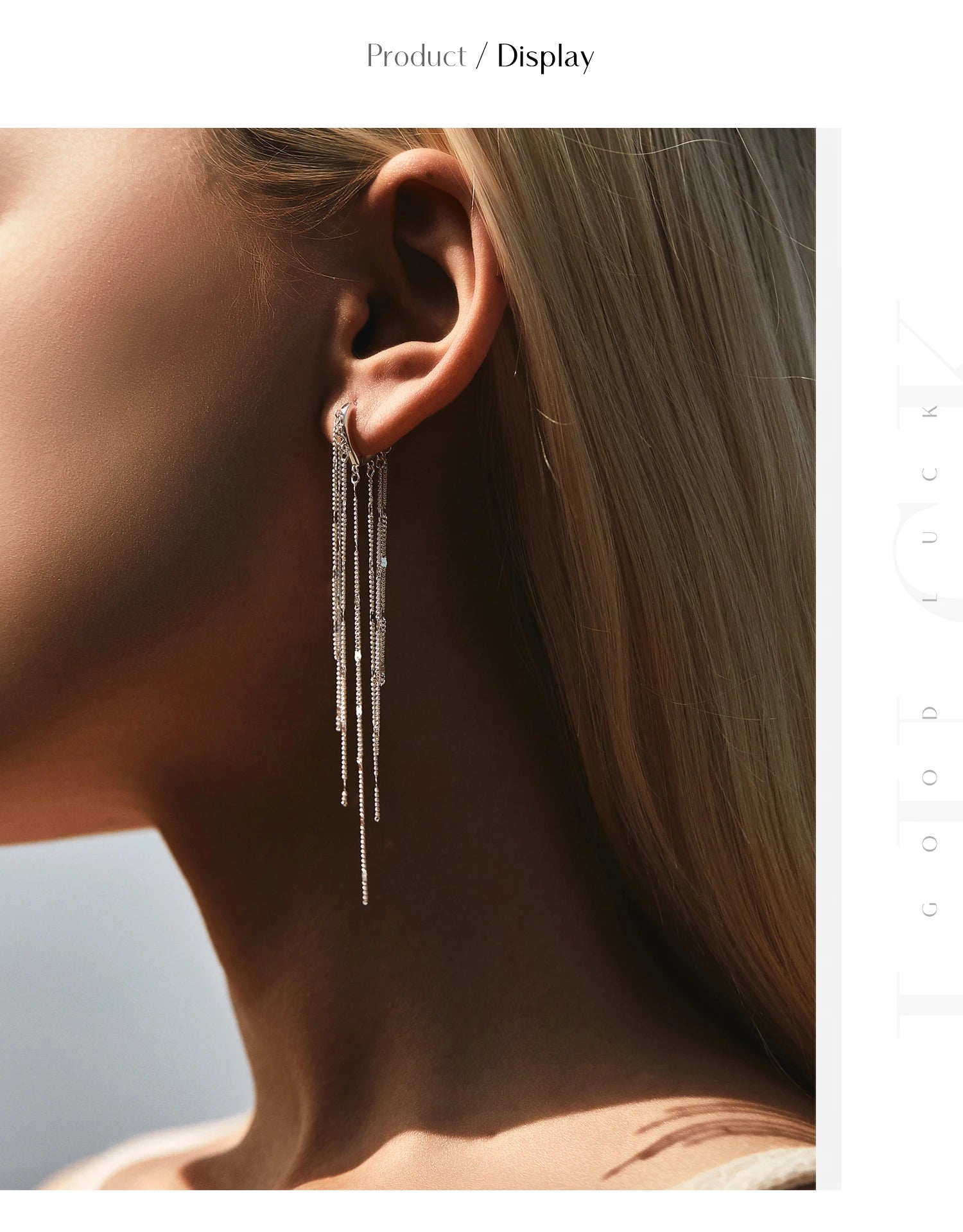 MODIAN Creolen aus 925er-Sterlingsilber, funkelnde lange Quaste, trendige Party-Luxus-Schnalle-Ohrringe für Frauen, edler Schmuck, Geschenke