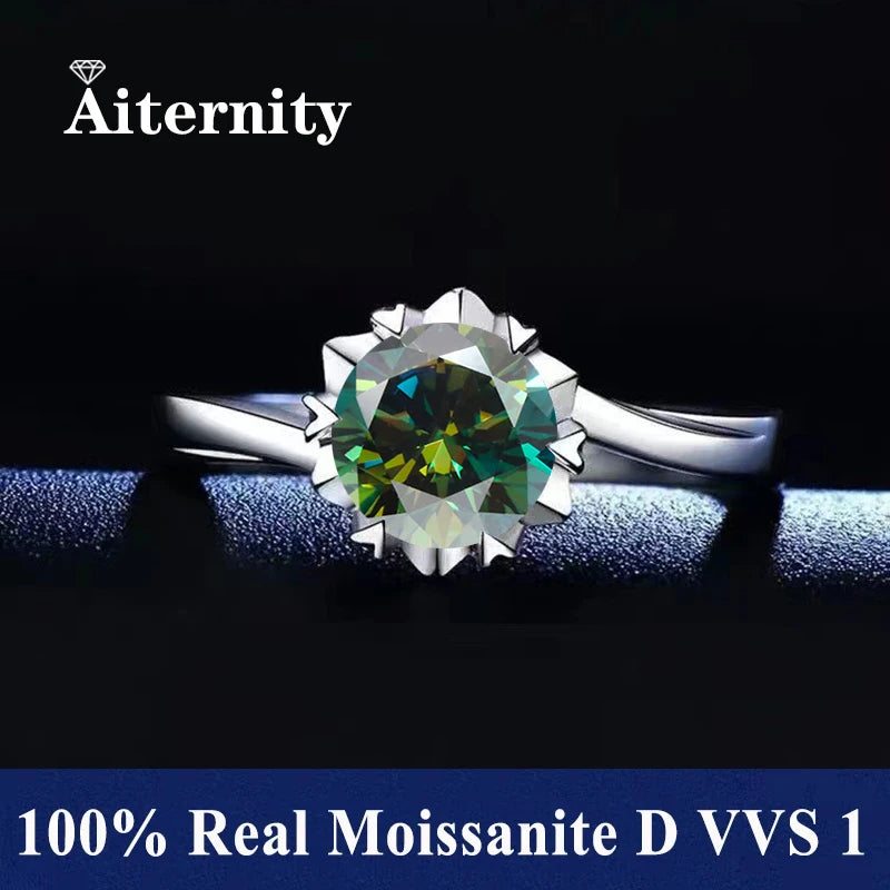 Moissanit Luxus Ring
