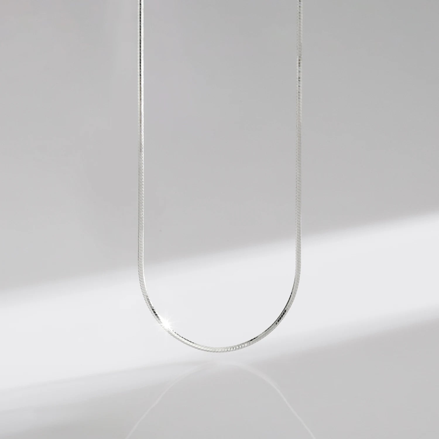 Modian 7 Stil klassische Basic-Kette 925 Sterling Silber Karabinerverschluss verstellbar 40 + 5 cm Halskette edler Schmuck für Frauen schönes Geschenk