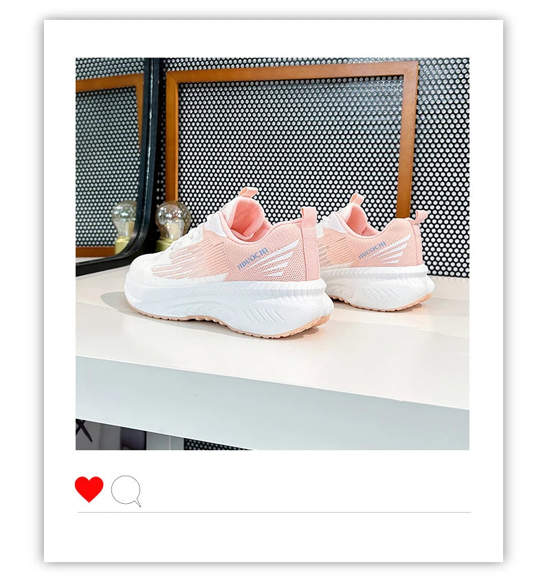 Damen Sneakers Mit Dicker Sohle