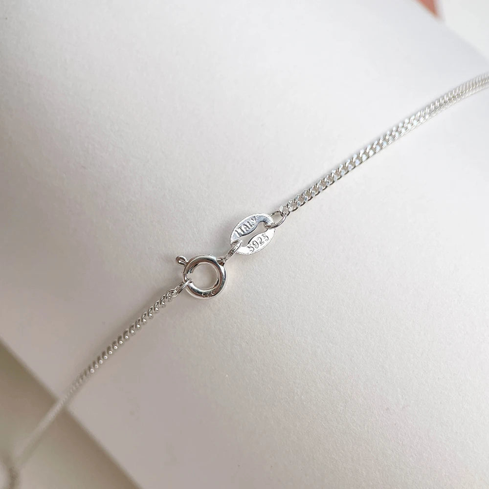 45 cm-60 cm 1,4mm Dünne 925 Sterling Silber Gelb Gold Farbe Panzerkette Choker Halskette Frauen Mädchen schmuck Kolye Collares Collier