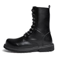 Herren Stiefel 100% Echtleder – Atmungsaktive High Top Outdoor Winterstiefel