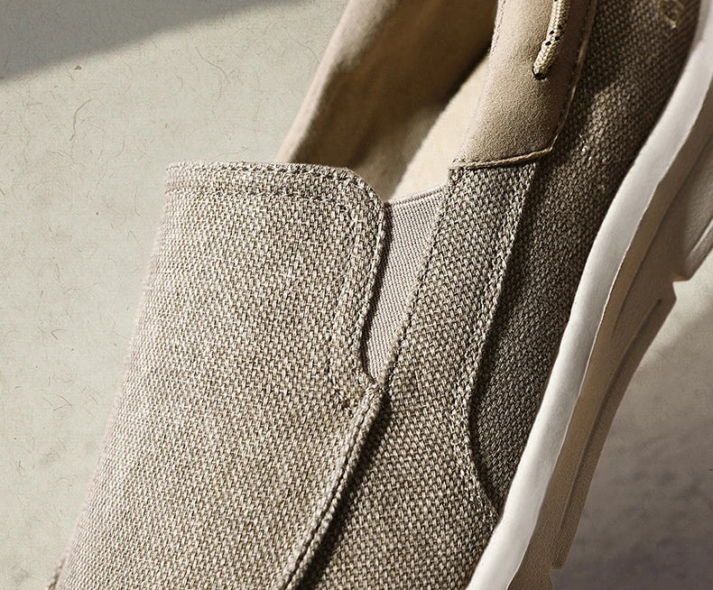 Herren Leinwand Schuhe