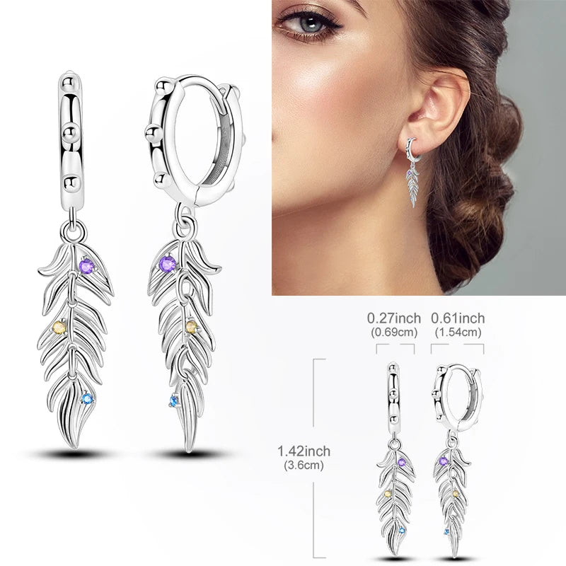 Creolen aus 925er-Sterlingsilber, Mond, Sonne, Original-Ohrring, Anhänger, Zirkon, Herzform, Stern-Ohrring, für Frauen und Mädchen, zur Herstellung von Schmuck