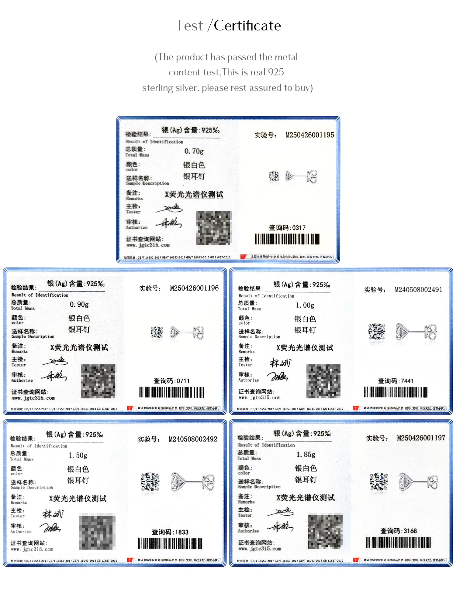 MODIAN 5 Größen D Farbe Moissanit Ohrringe 925 Sterling Silber Funkelnde Luxus Ohrstecker Für Frauen Hochzeit Edlen Schmuck