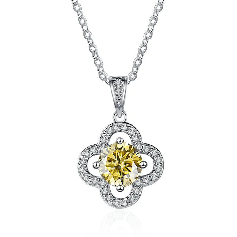 Joyce Kelly 925 Sterling Silber Moissanit Anhänger