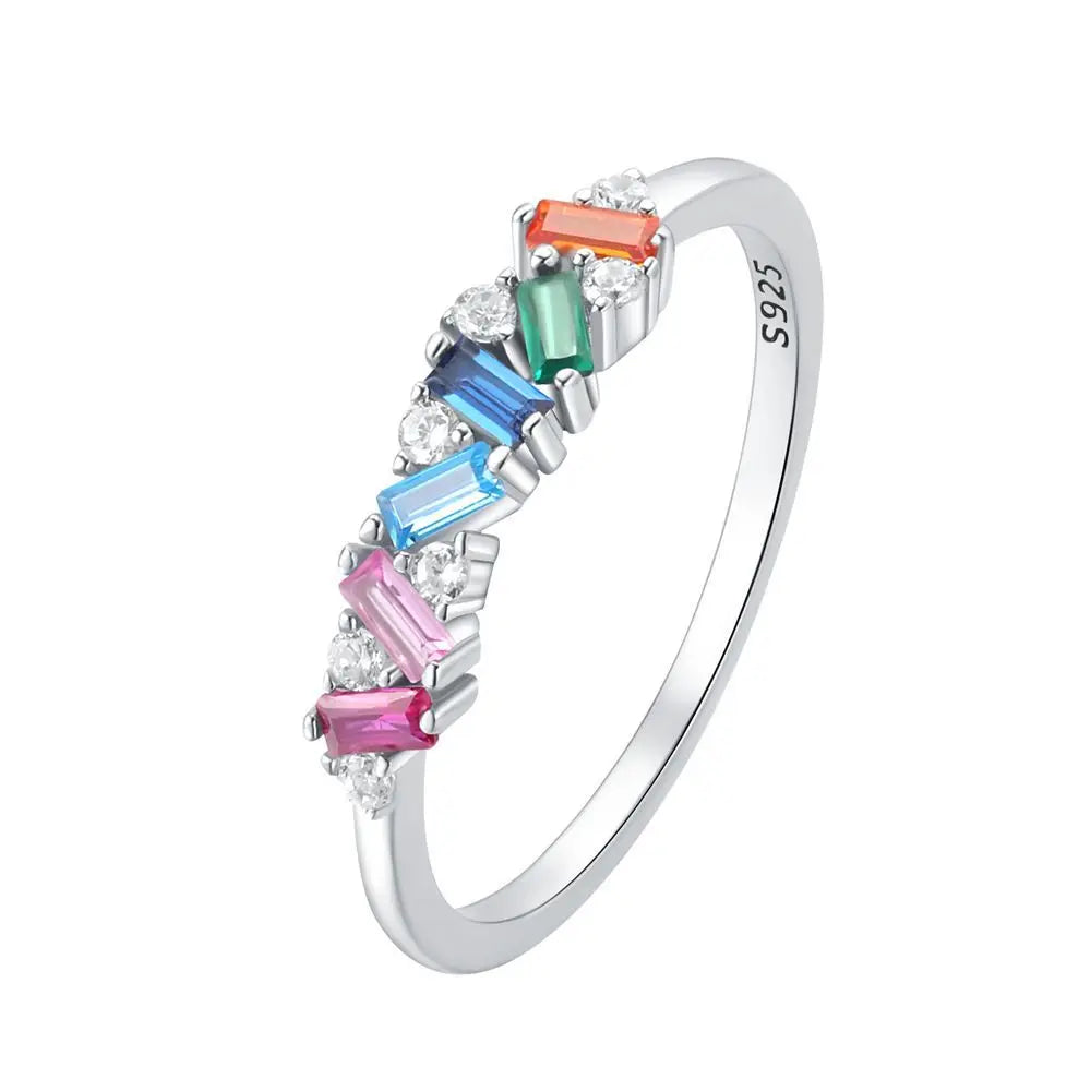 Zirkon Sternring Silber