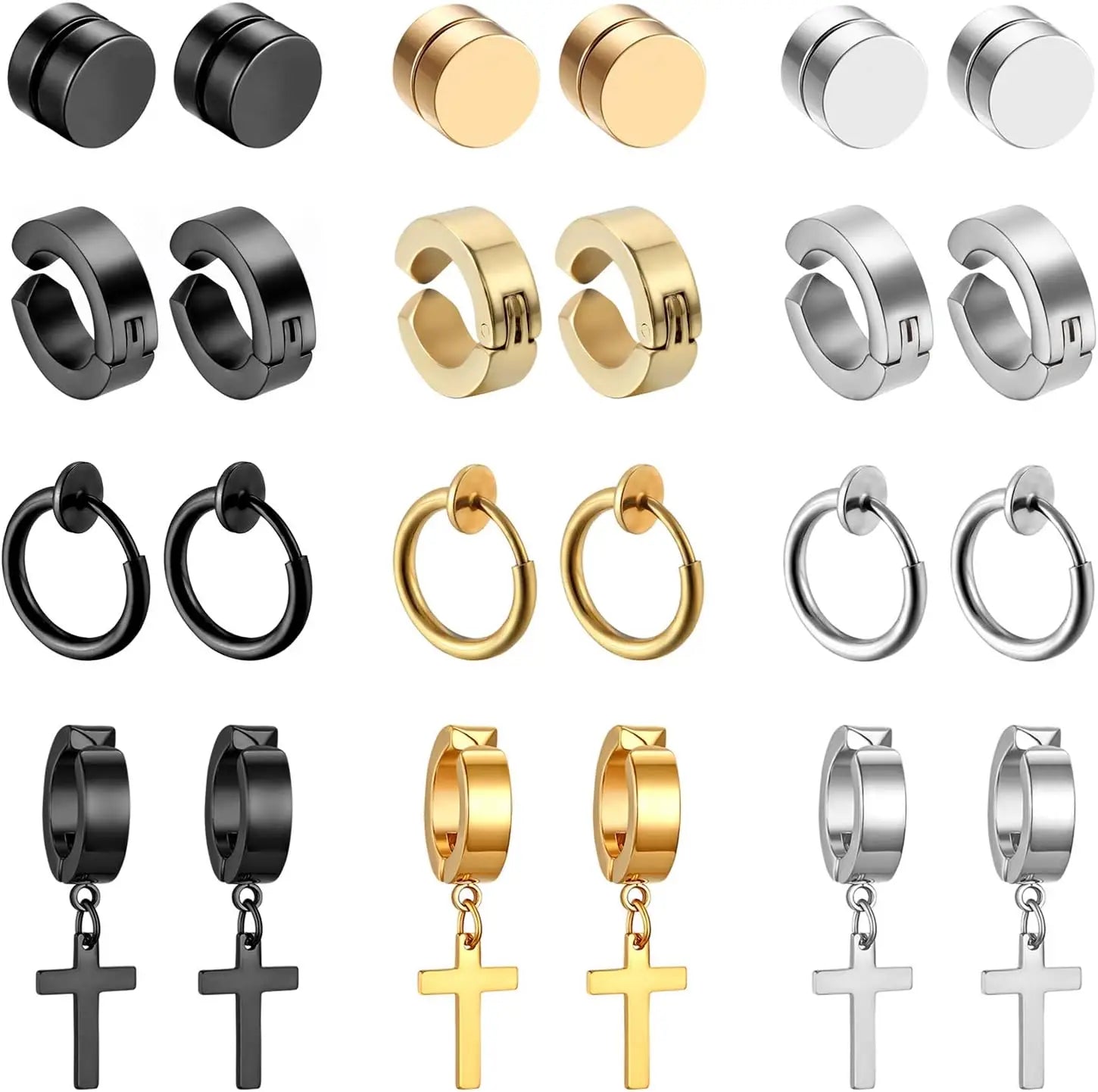 Edelstahl  Ohrringe für Männe