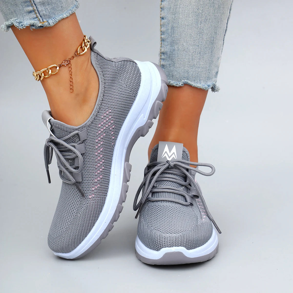 Damen Sneaker Leicht und Atmungsaktiv