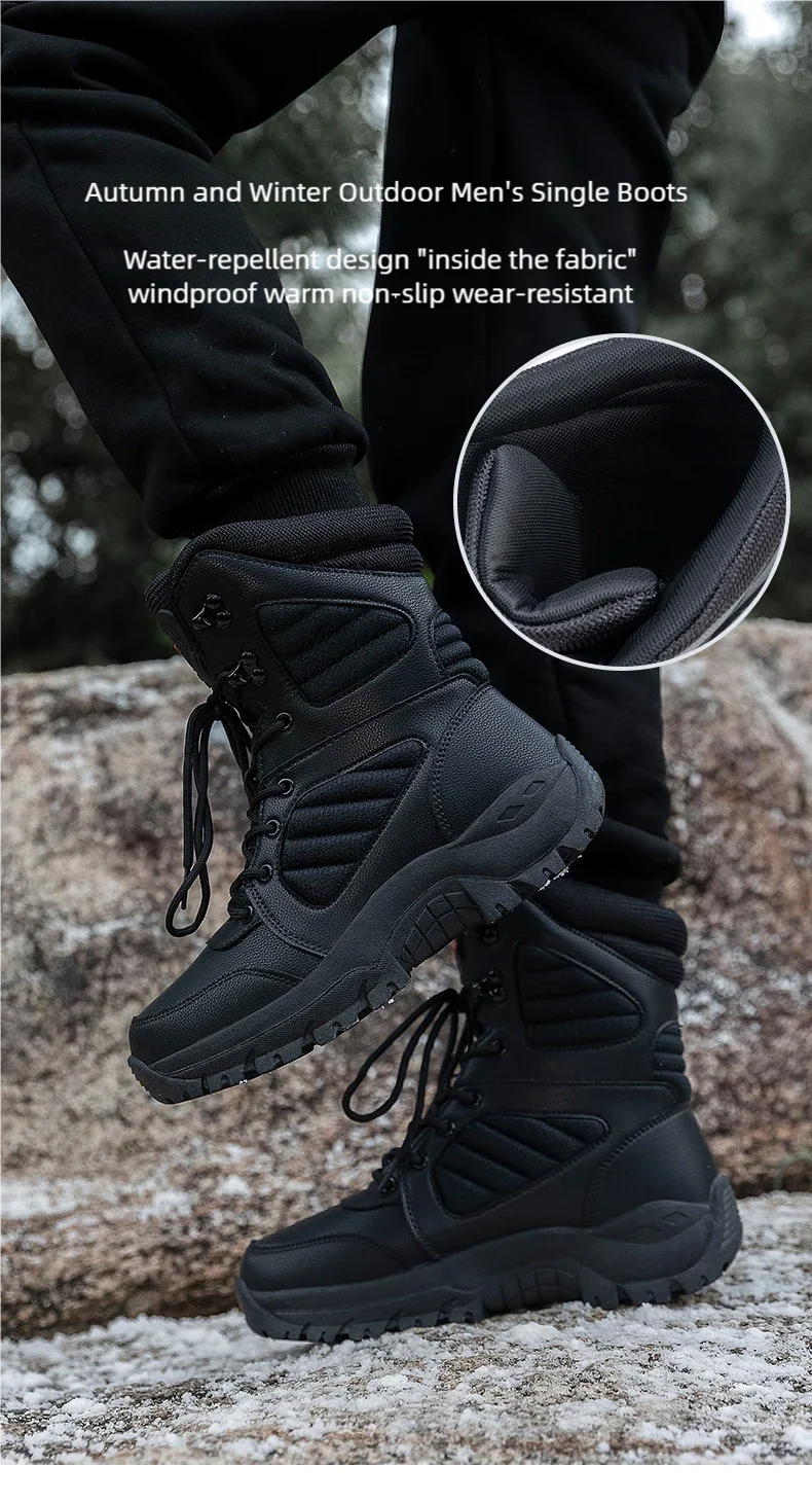 Herren High-Top Schneestiefel