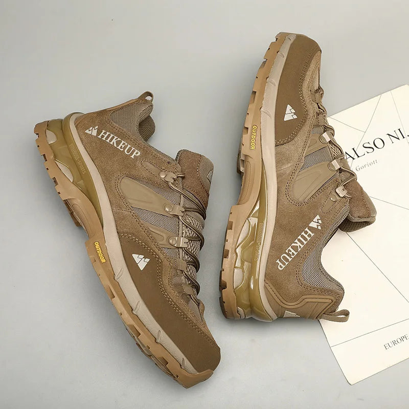 HIKEUP Rutschfeste, verschleißfeste Outdoor-Wanderschuhe, atmungsaktiv, spritzwassergeschützt, Klettern, Herren-Sneaker, Trekking, Tourismus, Bergschuhe