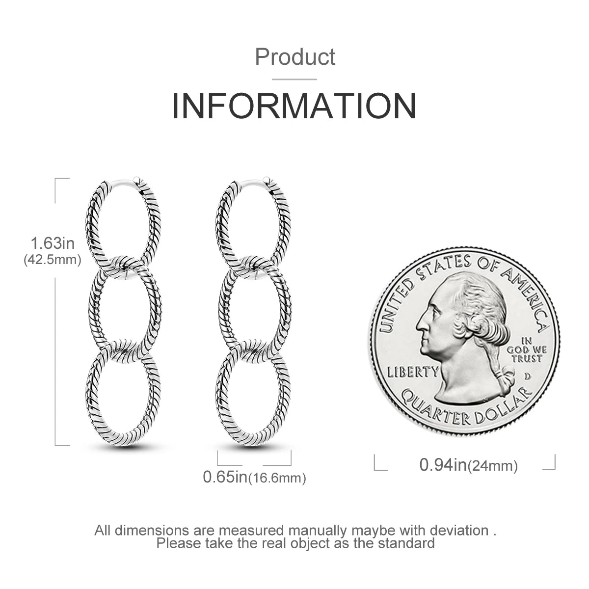 Heißer Verkauf 925 Sterling Silber Klassische Multi Ring Ohrringe Serie Tropfen Ohrringe Für Frauen Party Feines Geschenk Elegante Geburtstag Schmuck