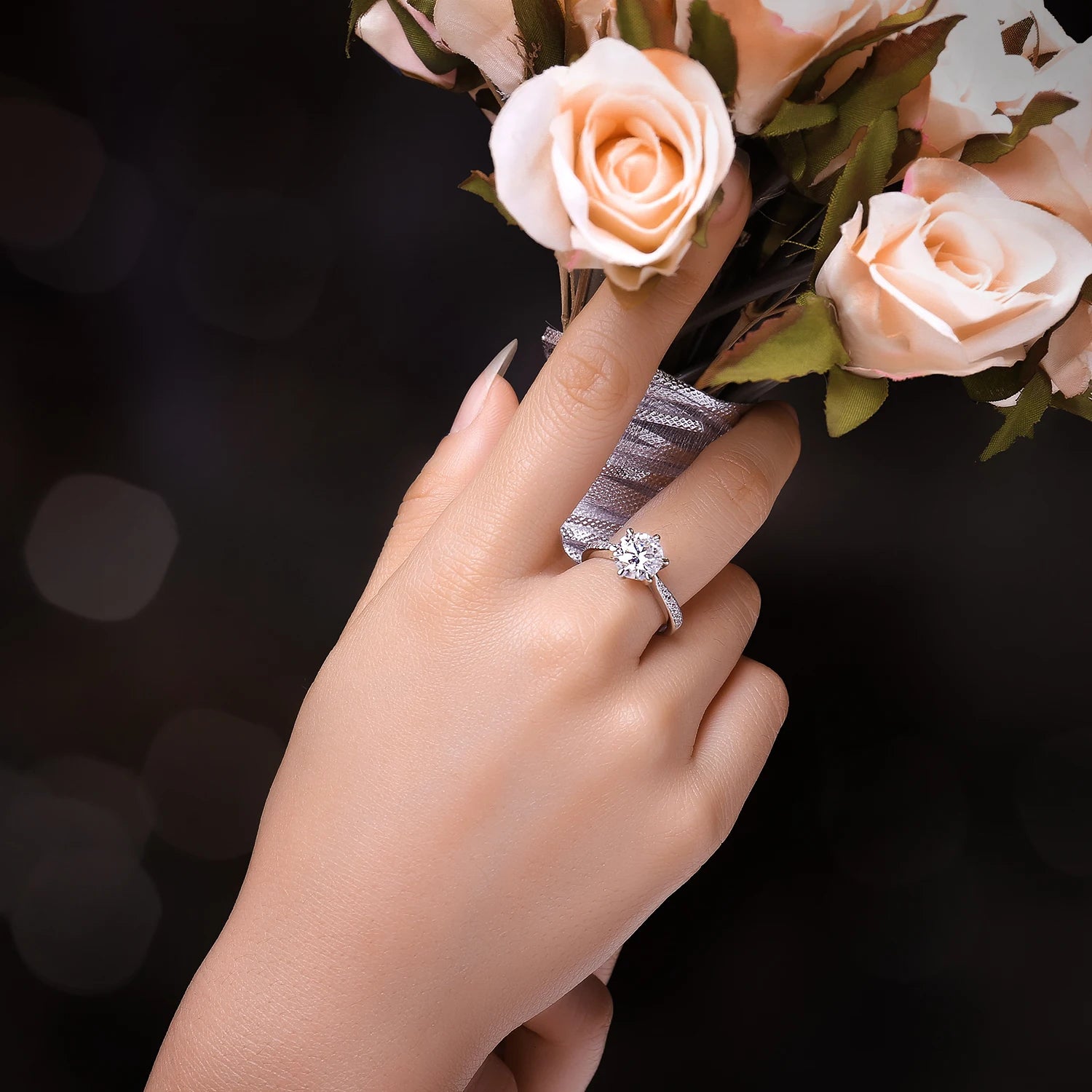 Moissanit Verlobungsring