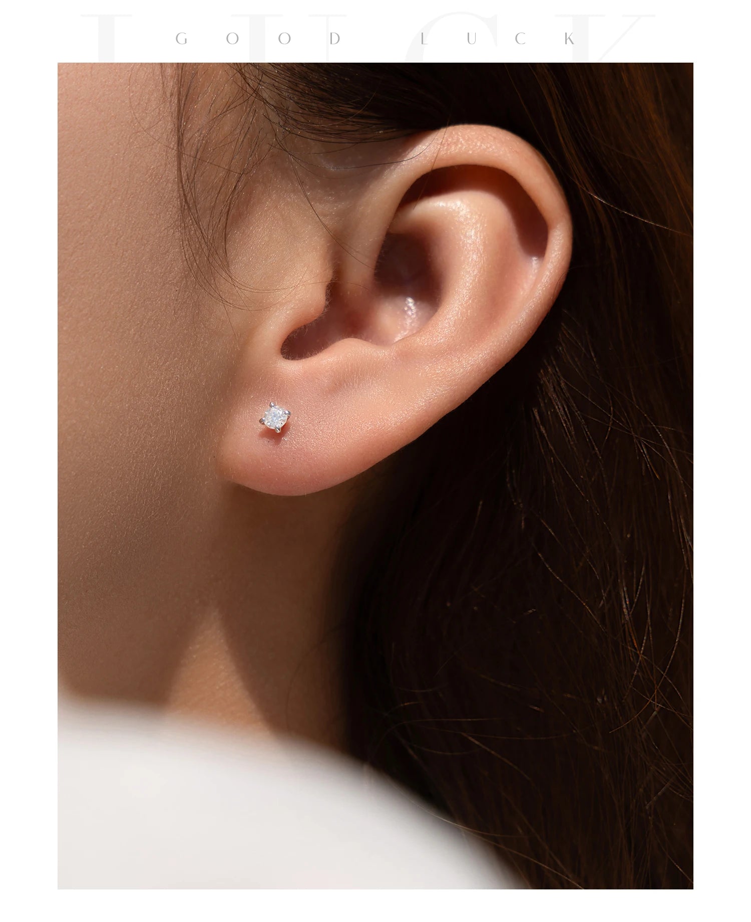 MODIAN 5 Größen D Farbe Moissanit Ohrringe 925 Sterling Silber Funkelnde Luxus Ohrstecker Für Frauen Hochzeit Edlen Schmuck