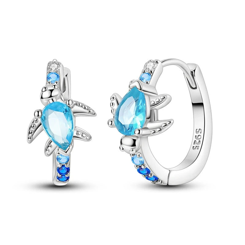2025 neue 925 Sterling Silber Creolen Blumen Zirkon Tropfen Ohrringe Stud Für Frau Feine Geburtstag Hochzeit Schmuck Geschenke