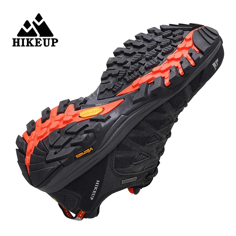 HIKEUP Modische Outdoor-Schuhe, Wandern, Herren, Sport, lässig, Bergtrekking-Stiefel, Camping-Sneaker für Herren, rutschfest, verschleißfest