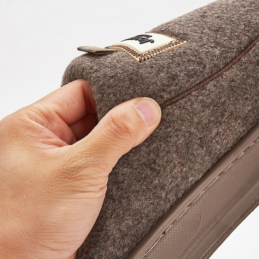 Warme Herren-Filzhausschuhe Memory-Foam