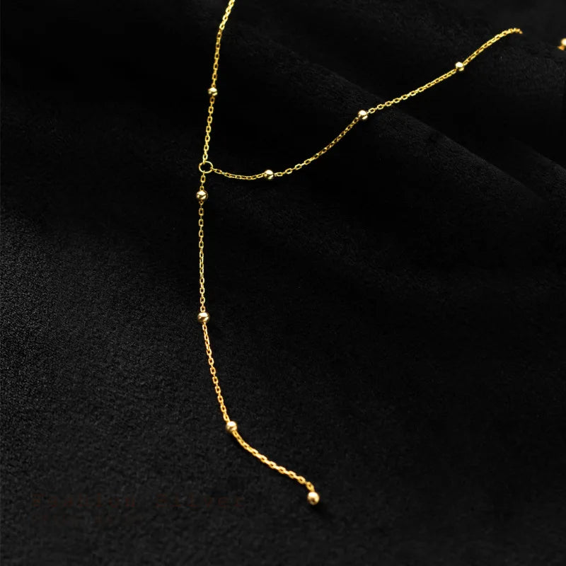 La Monada Damen-Halskette, 925er Silber, Ketten, Frau am Hals, minimalistischer Kettenanhänger, edler Schmuck für Frauen, Halskette, Silber, Mädchen