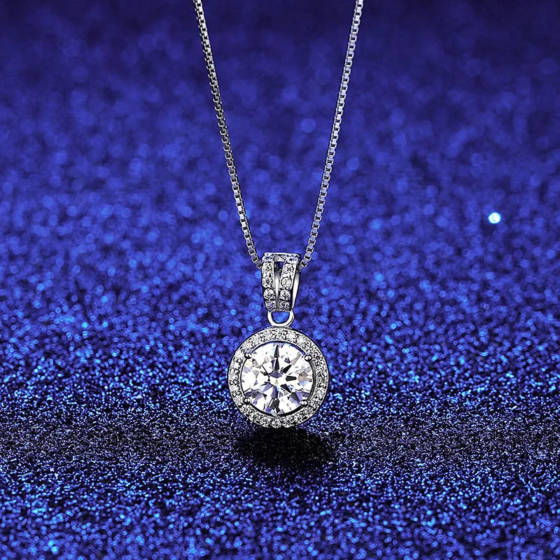 Bijox Geschichte Moissan ite Diamant Anhänger Halsketten für Frauen 925 Sterling Silber Luxus kette Trend Eis Bling Hochzeits schmuck