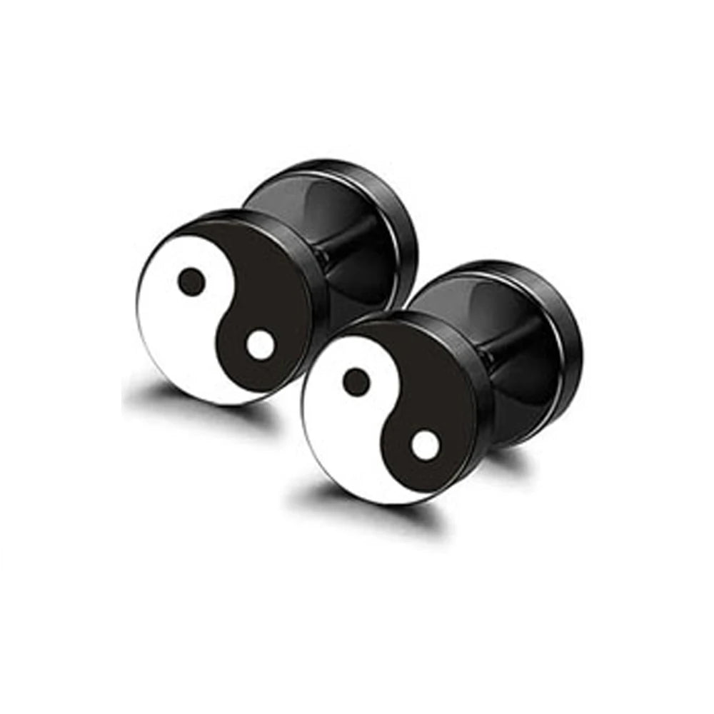 Edelstahl Punk Ohrstecker für Männer Frauen