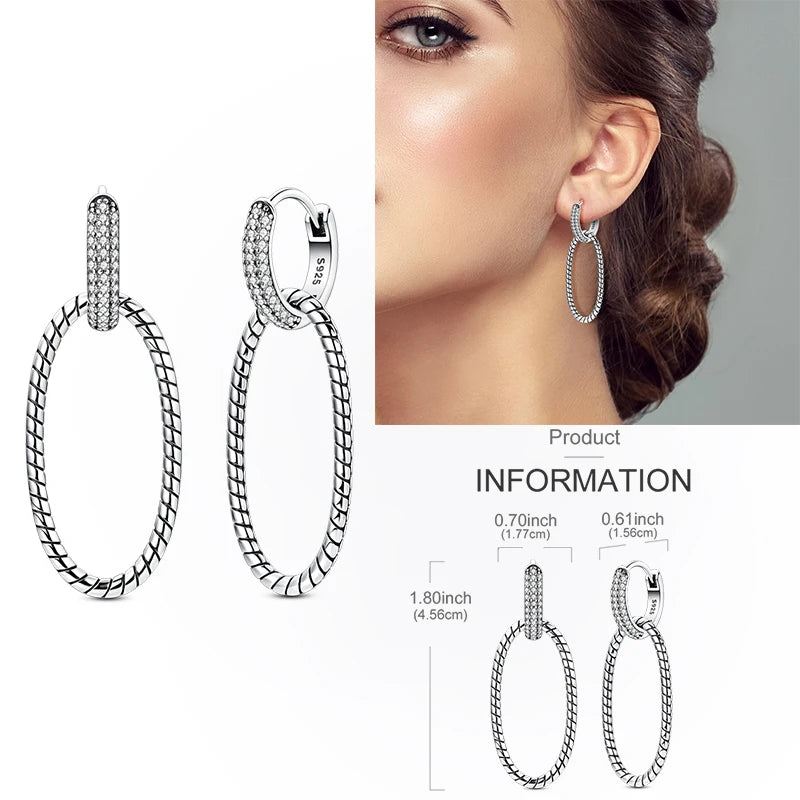 Creolen aus 925er-Sterlingsilber, Mond, Sonne, Original-Ohrring, Anhänger, Zirkon, Herzform, Stern-Ohrring, für Frauen und Mädchen, zur Herstellung von Schmuck