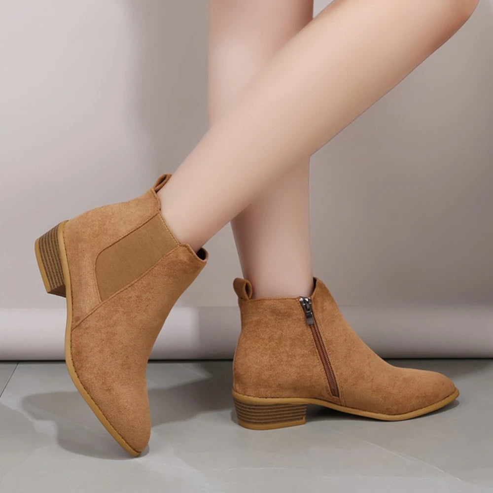 Damen Wildleder-Stiefeletten