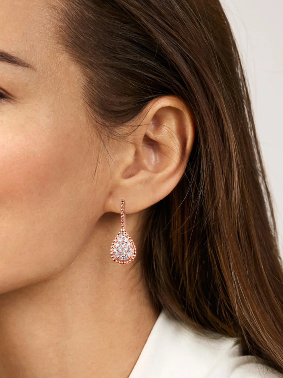 APIR 5A Zirkonia Wassertropfen Ohrringe Böhmisches Armband Ohrstecker Vergoldete Tropfen Ohrringe Schmuck Geschenke Täglich Niedrigster Preis