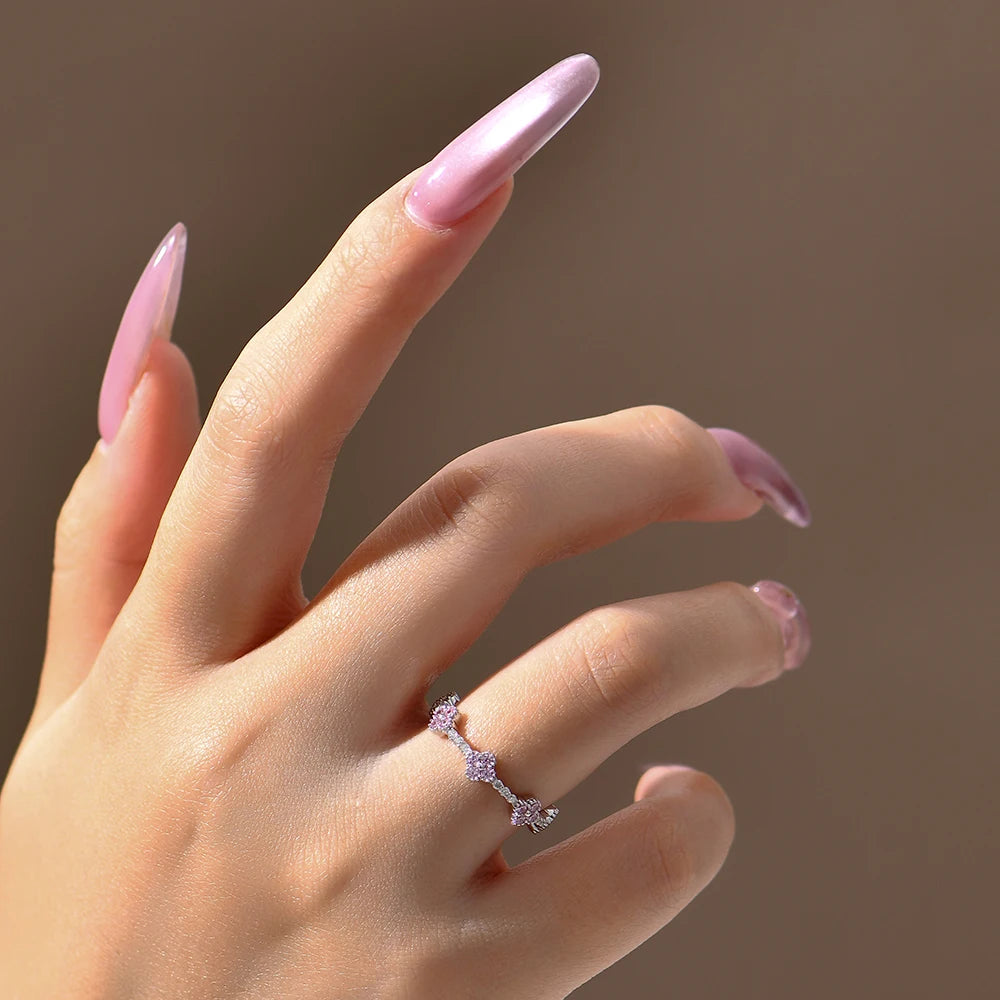 ATTAGEMS Eternity DVVS1 Moissanit-Ring für Damen, 100 % echtes 925er-Sterlingsilber, vergoldet, Hochzeit, Party, Charm, edler Schmuck, neu