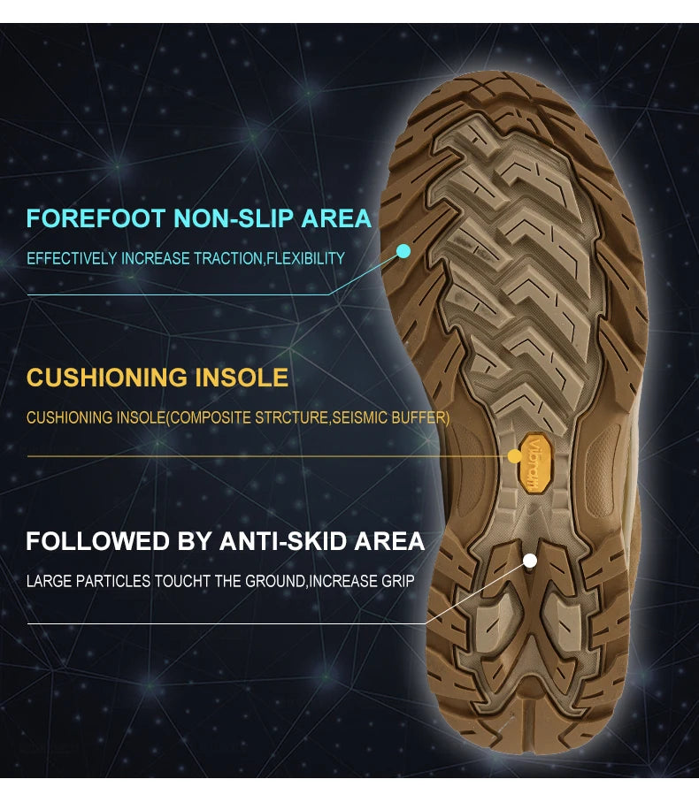 HIKEUP Rutschfeste, verschleißfeste Outdoor-Wanderschuhe, atmungsaktiv, spritzwassergeschützt, Klettern, Herren-Sneaker, Trekking, Tourismus, Bergschuhe