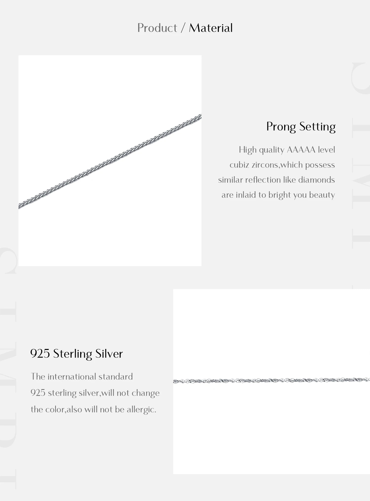 Modian 7 Stil klassische Basic-Kette 925 Sterling Silber Karabinerverschluss verstellbar 40 + 5 cm Halskette edler Schmuck für Frauen schönes Geschenk