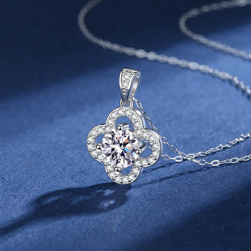 Joyce Kelly 925 Sterling Silber Moissanit Anhänger