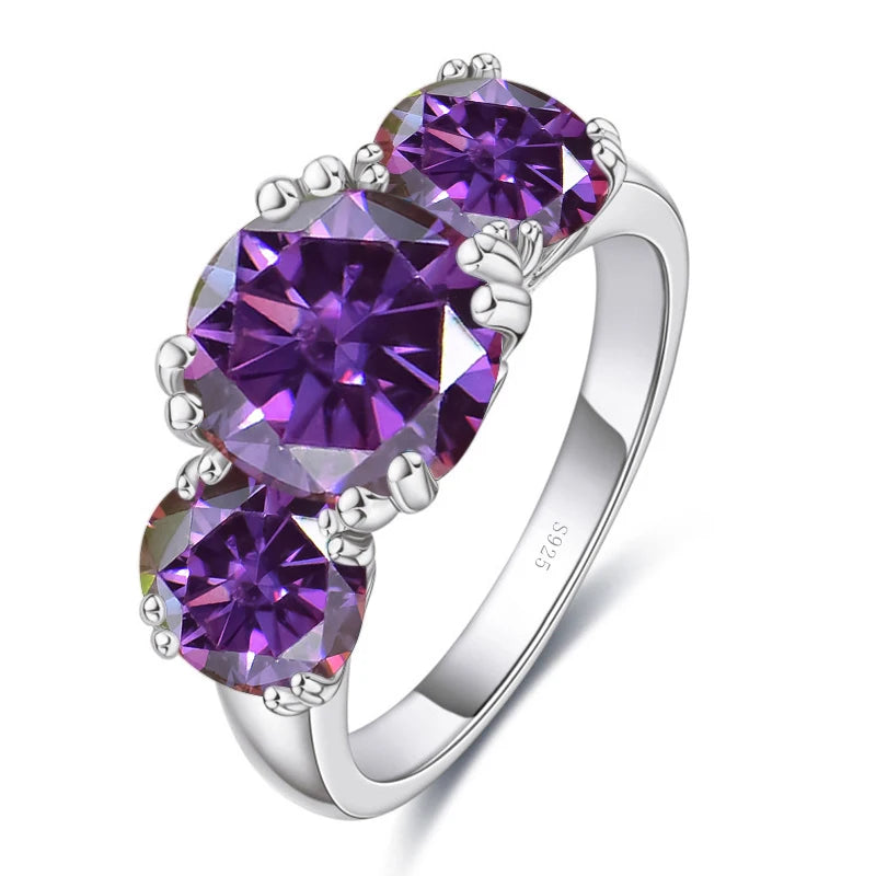 Moissanit Diamantring Silber