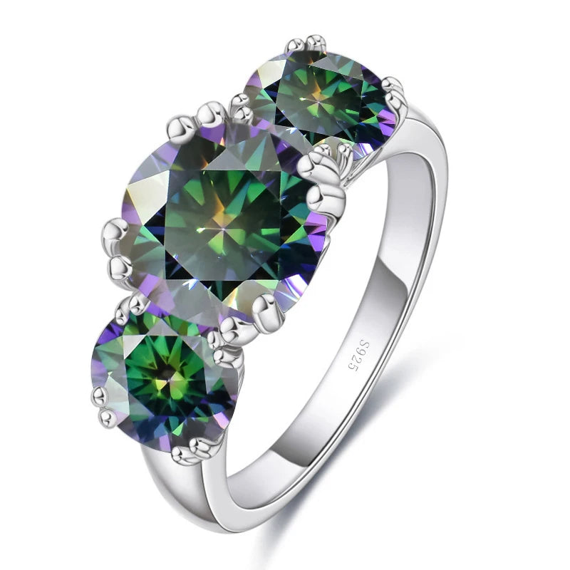 Moissanit Diamantring Silber