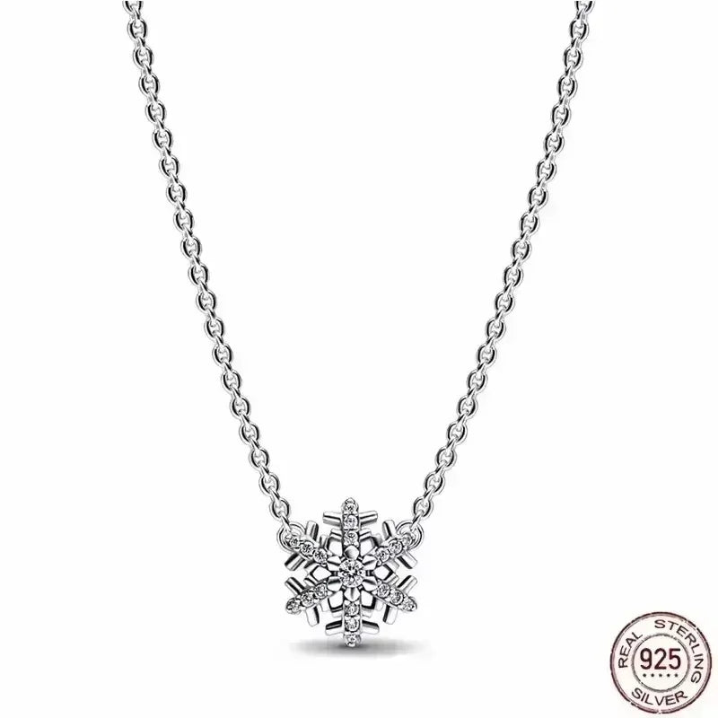Heißer Verkauf 925er Sterlingsilber klassische quadratische herzförmige Schleife Halskette exquisite Luxus Damen Charm Schmuck Festival Geschenke