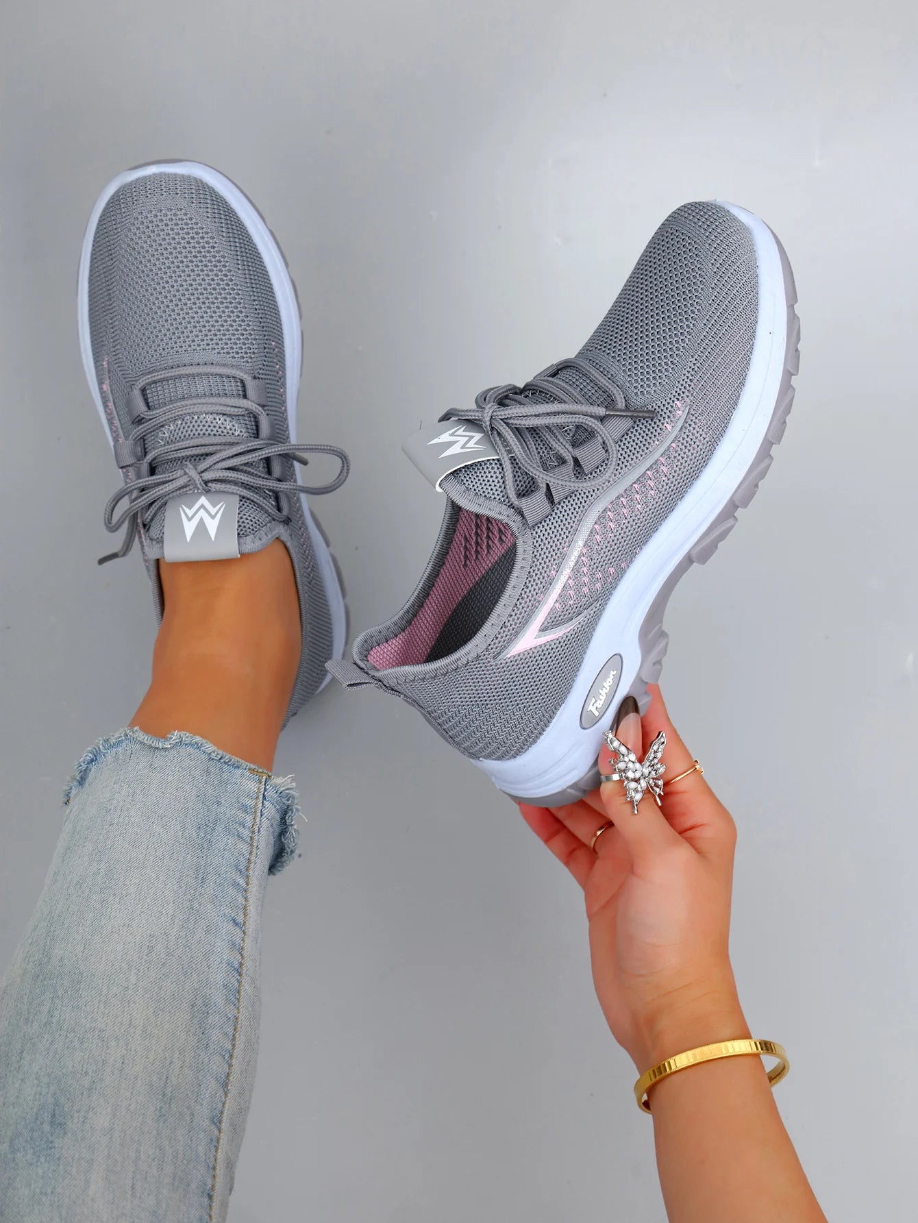 Damen Sneaker Leicht und Atmungsaktiv