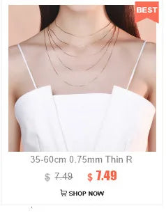 35-80cm 0,65mm Dünne Echt 925 Sterling Silber Gold Farbe Box Kette Halskette Frauen Kinder Mädchen Kinder herren Schmuck Kolye Collares