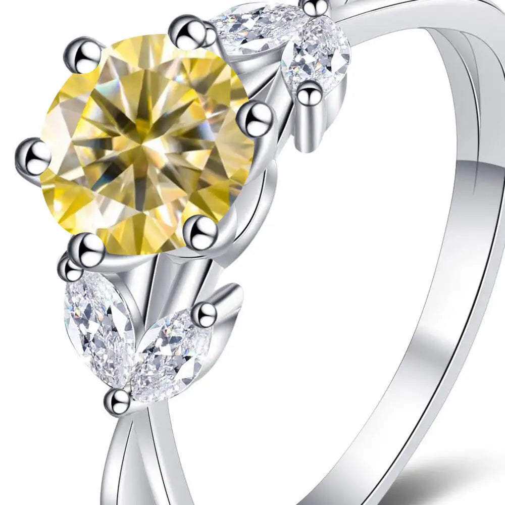 Luxus Moissanit-Solitärring – 1ct – Frauen