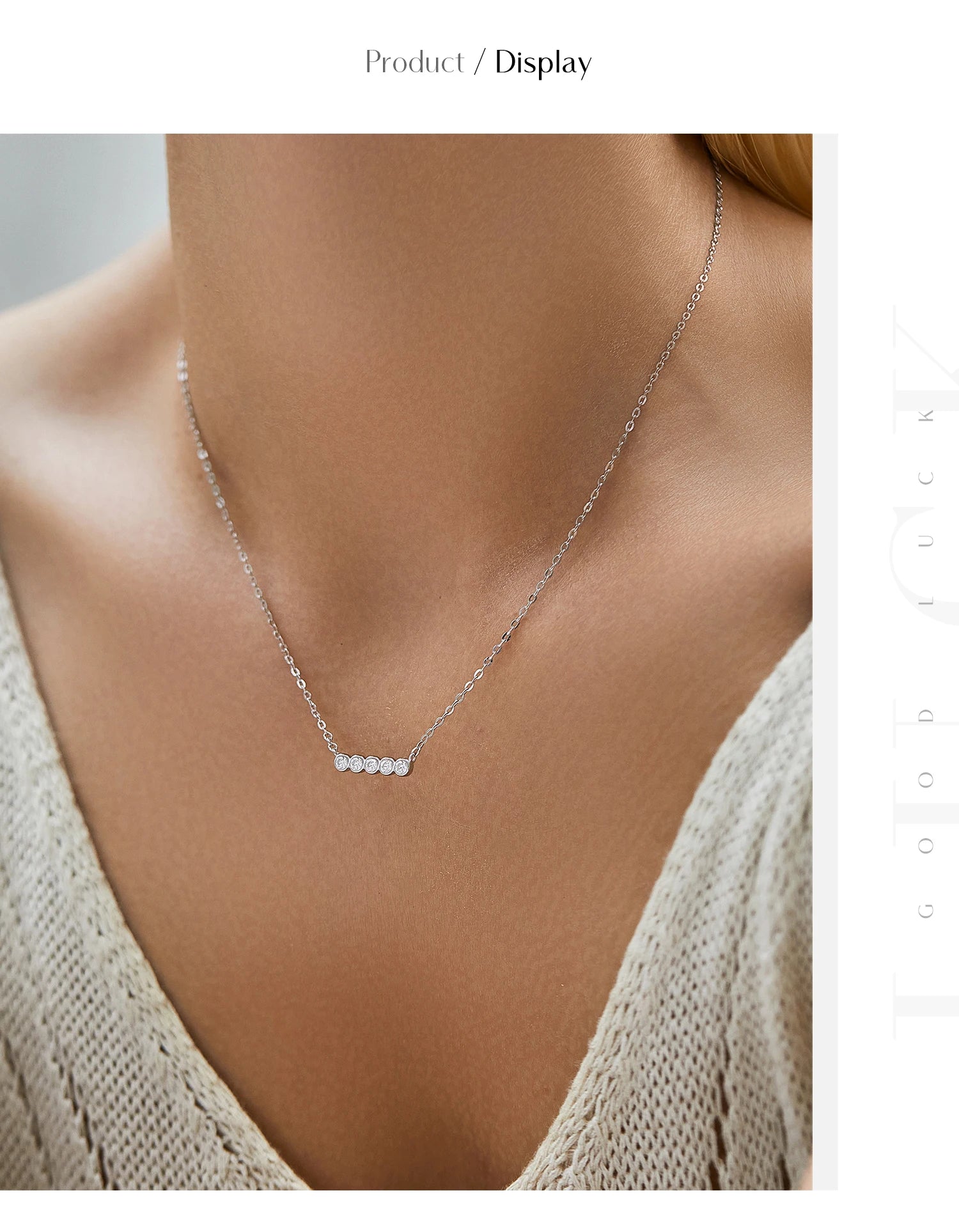 MODIAN D Farbe Moissanit 925 Sterling Silber Stapelbare Anhänger Halsketten Labor Diamant Link Kette Schmuck Für Frauen Luxus Geschenk