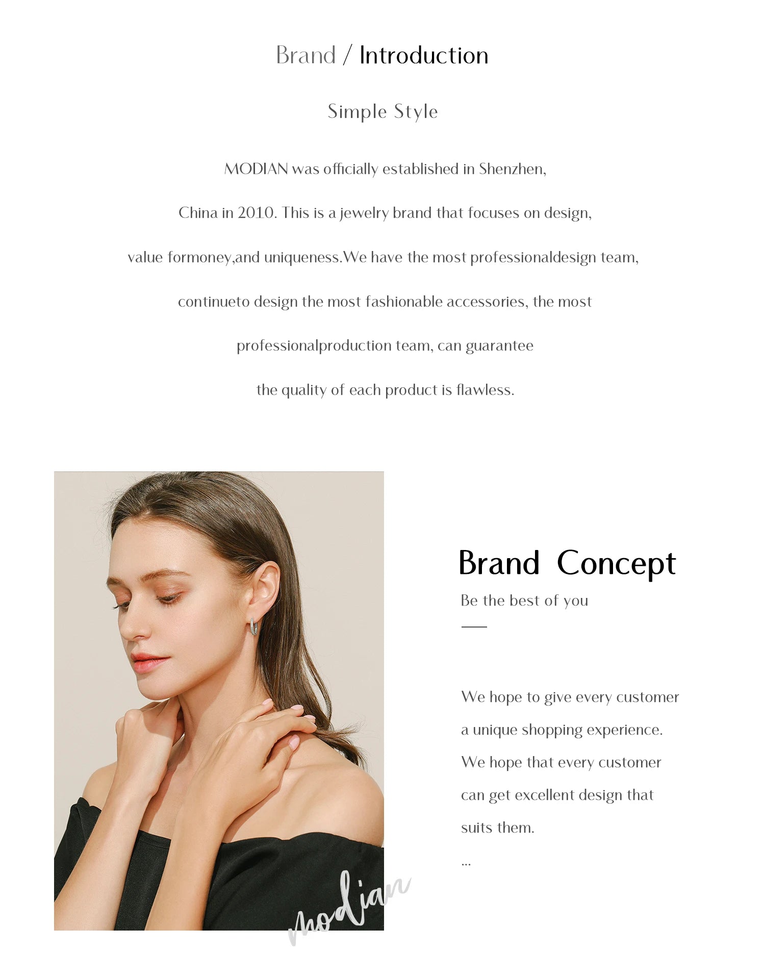 Modian 7 Stil klassische Basic-Kette 925 Sterling Silber Karabinerverschluss verstellbar 40 + 5 cm Halskette edler Schmuck für Frauen schönes Geschenk