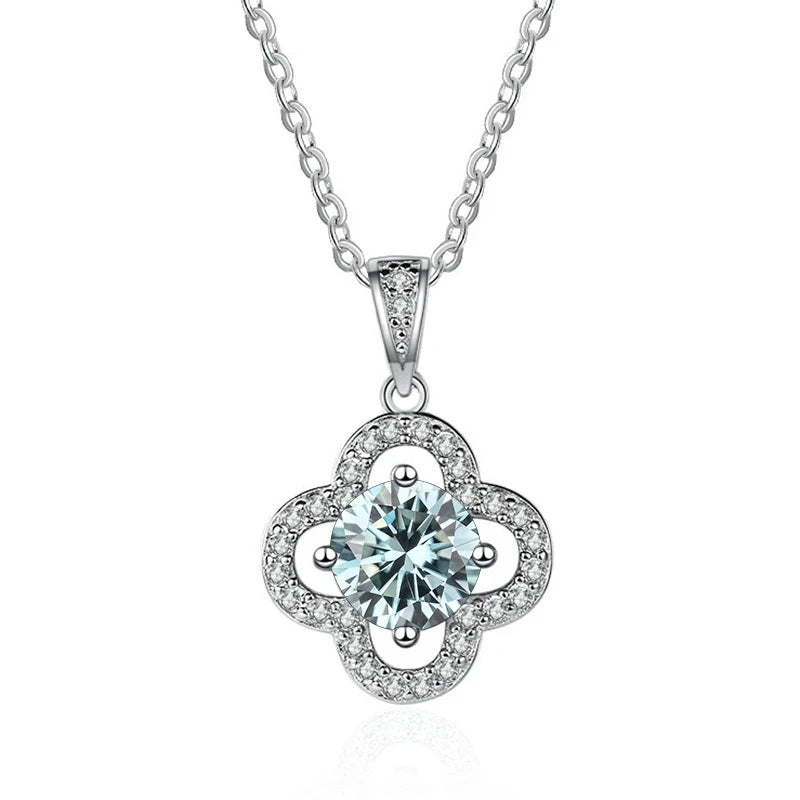 Joyce Kelly 925 Sterling Silber Moissanit Anhänger