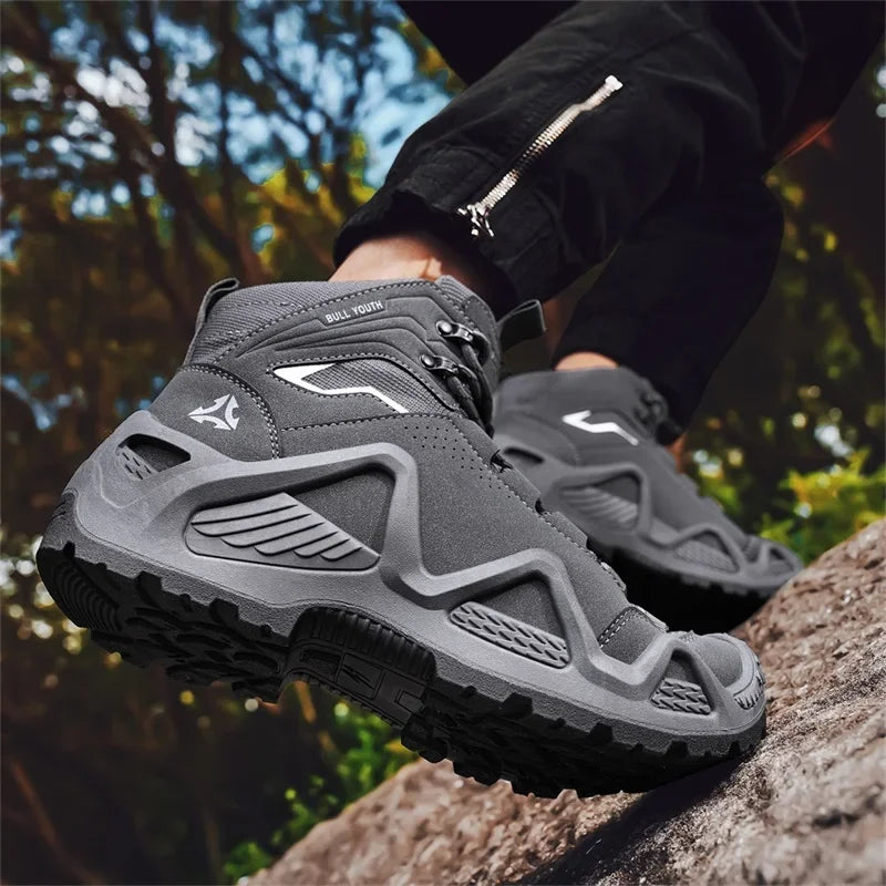 Herren Taktische Stiefel mit Riemen für Outdoor und Motorrad