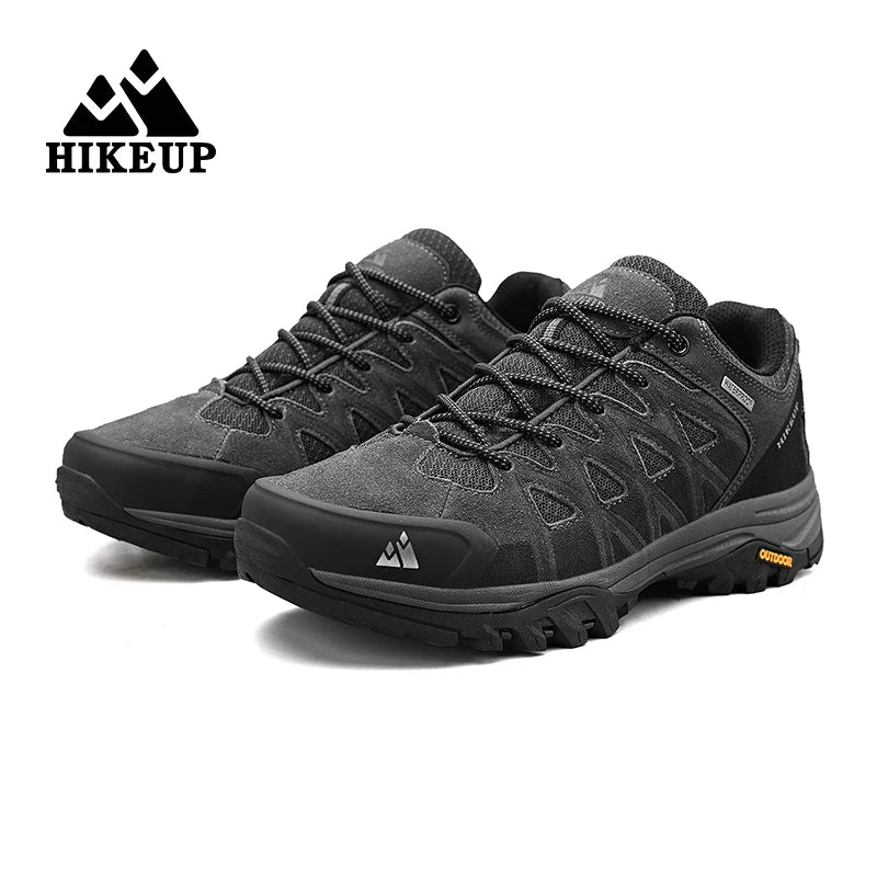 HIKEUP Modische Outdoor-Schuhe, Wandern, Herren, Sport, lässig, Bergtrekking-Stiefel, Camping-Sneaker für Herren, rutschfest, verschleißfest