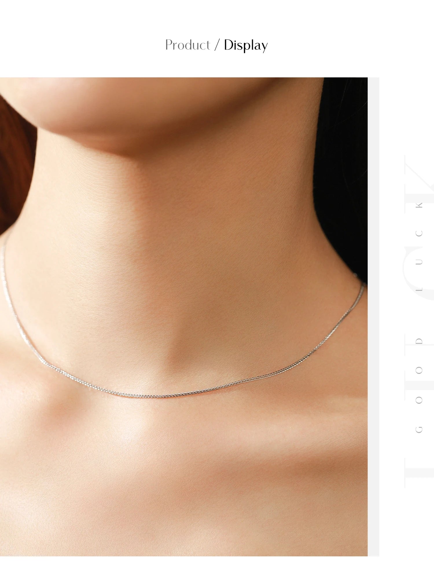 Modian 7 Stil klassische Basic-Kette 925 Sterling Silber Karabinerverschluss verstellbar 40 + 5 cm Halskette edler Schmuck für Frauen schönes Geschenk