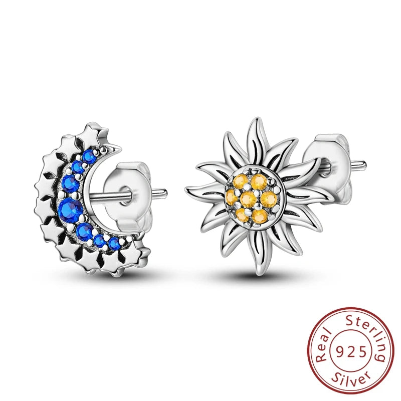 2025 neue 925 Sterling Silber Creolen Blumen Zirkon Tropfen Ohrringe Stud Für Frau Feine Geburtstag Hochzeit Schmuck Geschenke