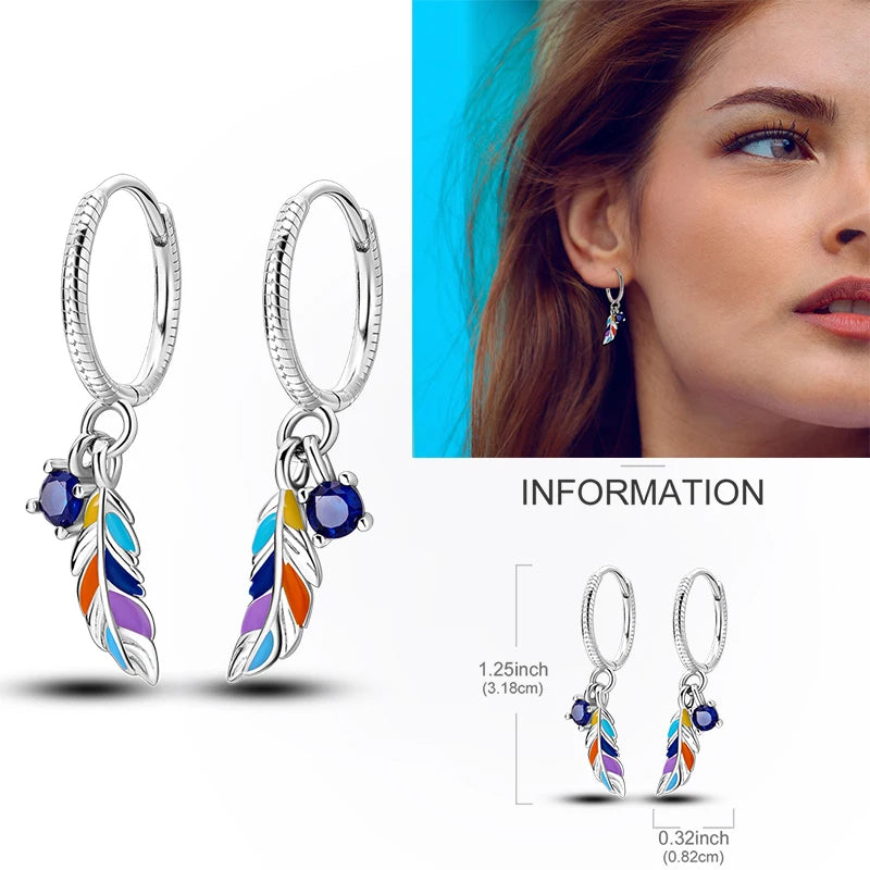 Creolen aus 925er-Sterlingsilber, Mond, Sonne, Original-Ohrring, Anhänger, Zirkon, Herzform, Stern-Ohrring, für Frauen und Mädchen, zur Herstellung von Schmuck