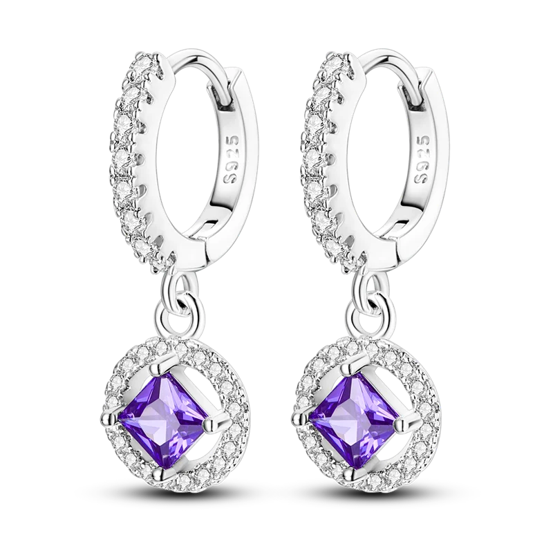 Creolen aus 925er-Sterlingsilber, Mond, Sonne, Original-Ohrring, Anhänger, Zirkon, Herzform, Stern-Ohrring, für Frauen und Mädchen, zur Herstellung von Schmuck